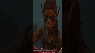 BG3: Lae&#39;zel gets poetic with the player character #baldursgate3 #shorts#videogames