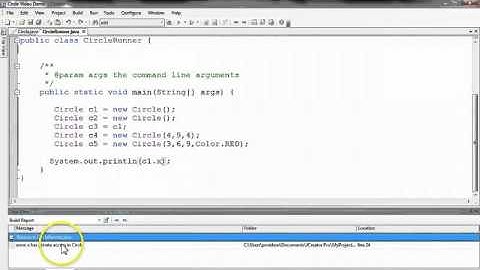 Introduction to Classes 3/8 - Circle Class Design