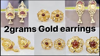 2Grams gold earrings