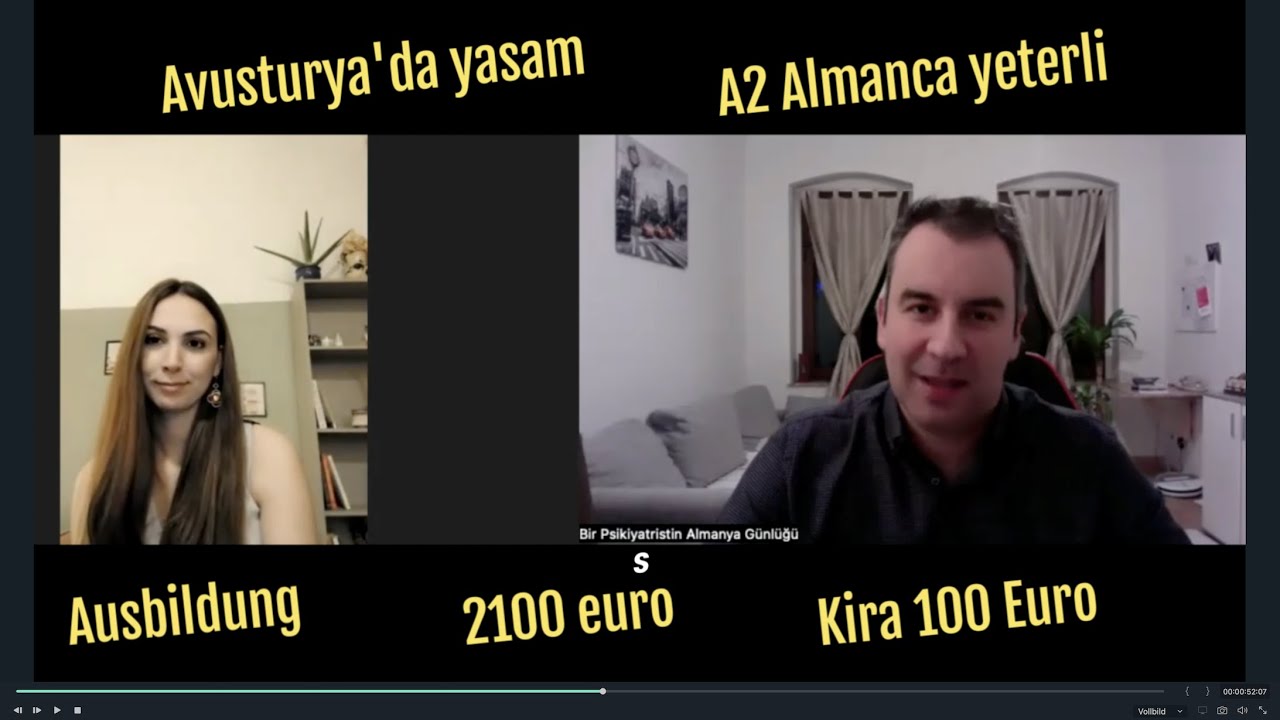 Meslek eğitimi, 2100 euro Maas, 100 euro kira, Avusturya`da yasam