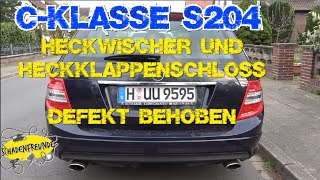 S204 Heckklappenschloss / Heckwischermotor erneuern #Heckklappen-Demonatge/Montage Mercedes 320 CDI