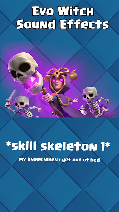 Clash Royale - All Evo Witch sound effects #clashroyale #supercell #evowitch