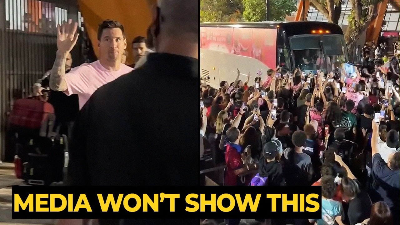 Moment 24K Puerto Rico crowd’s tribute to MESSI after the match yesterday