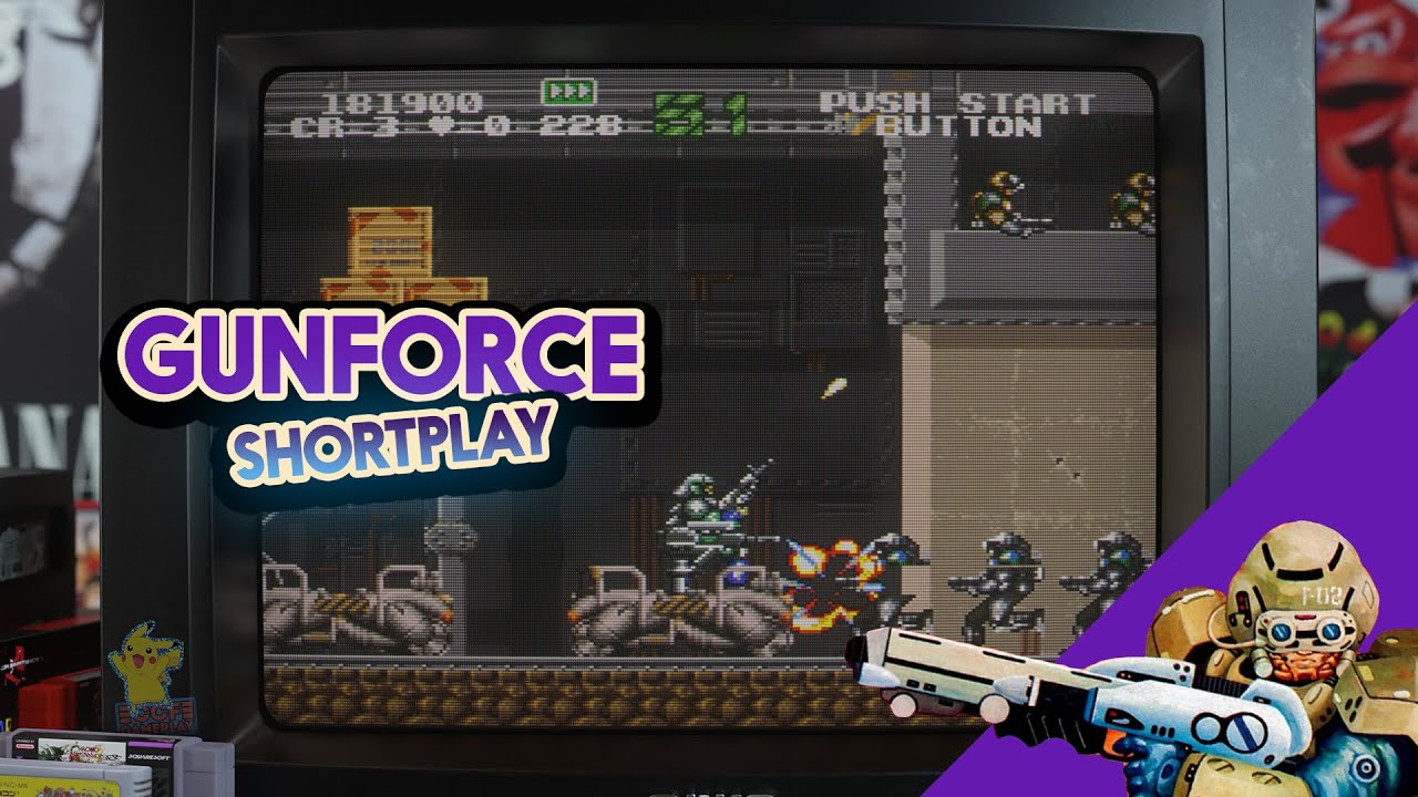 GunForce | 1992 | Side-scrolling shooter | Super Nintendo - YouTube