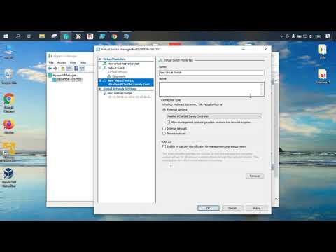 How to make a Bridge Network Connection on Hyper V