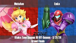 OZone16Off - GF - MuteAce [Peach] vs EmLo [Samus]