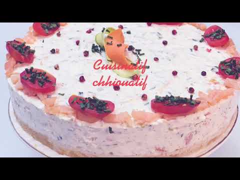 cheesecake-salé-sans-cuisson-ni-gélatine-تشيزكيك-مالح-بدون-طهي-ولا-جيلاتين