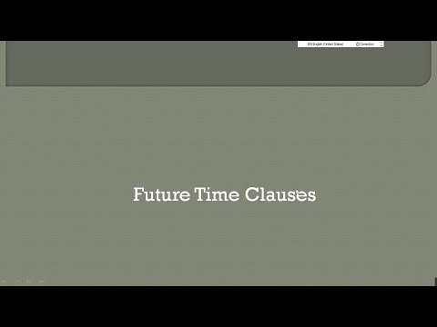 Future time clauses
