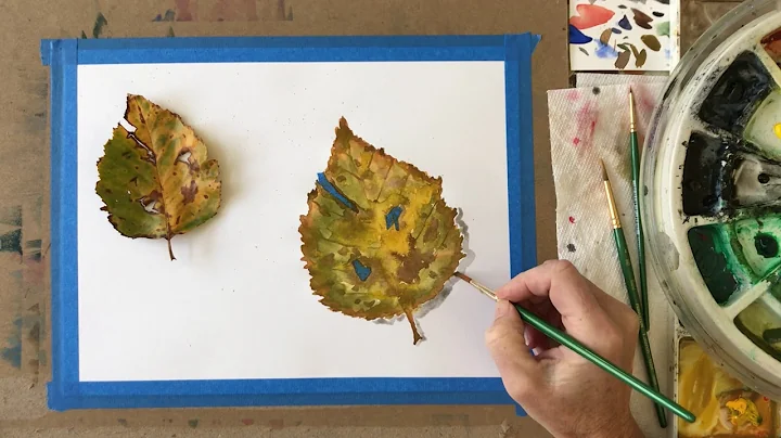 Painting a Leaf in Watercolor