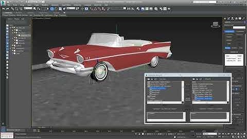 3ds Max Animating a Car Path - Part 02 - Spinning the Wheels