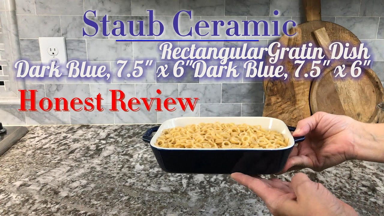 Staub Ceramic 7.5 x 6 Rectangular Baking Dish - Dark Blue