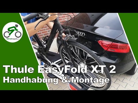 THULE Fahrrad-Kupplungsträger Thule EasyFold XT 2 Black/Aluminium schwarz