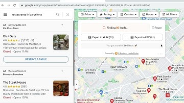 G Business Leads Finder - Scraper for GMap, Extract data from Google Maps and export as csv or xlsx