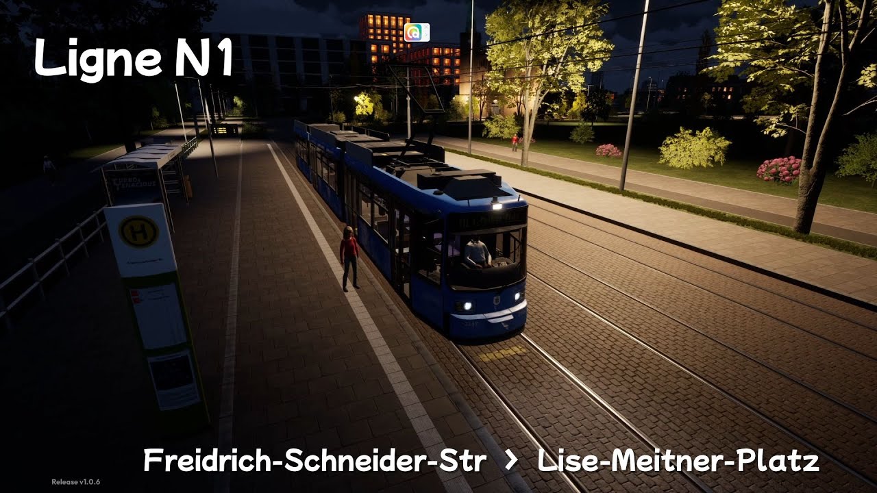 City Transport Simulator: Tram - Ligne N1 R2.2B _ FRIEDRICH----LISE MEITNER PLATZ