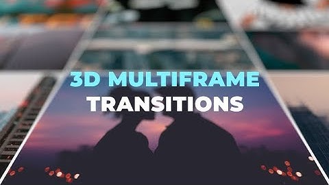 3D Multi-Frame Transitions After Effects Templates