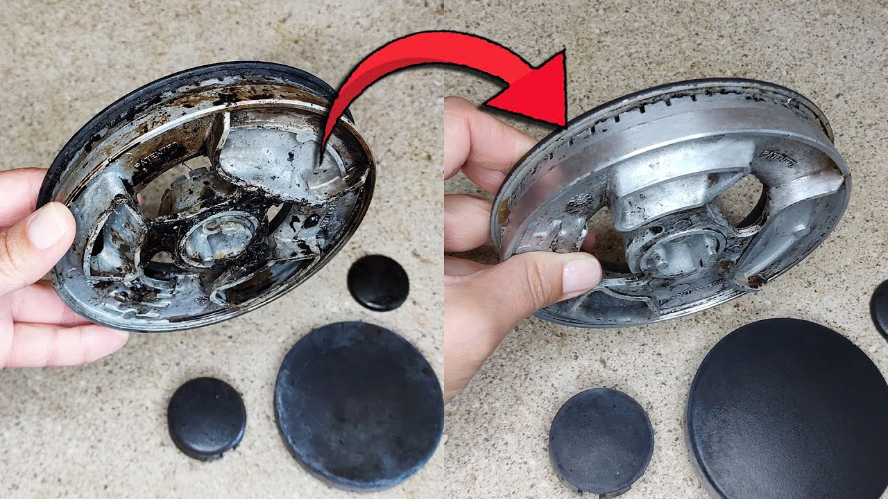 How to Clean Gas Stove Burners. Easy gas stove cleaning. Kitchen