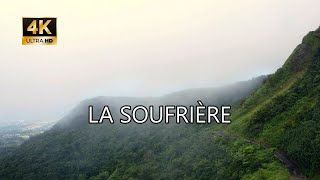 In the clouds, Basse-Terre, La Soufrière, Guadeloupe - 4K DJI mini 2 Drone Footage