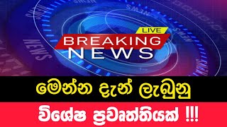 Breaking News | special Local News | විශේෂ පුවත් එක පෙලට නරඹන්න