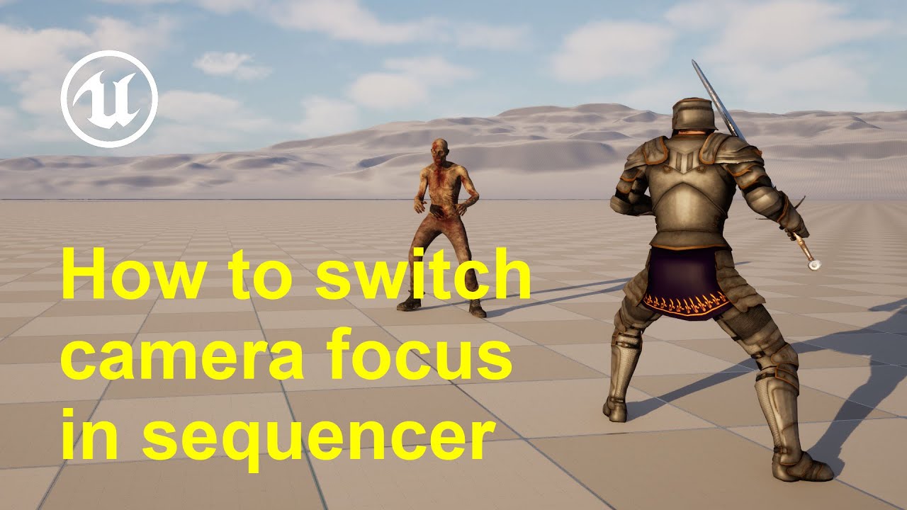 How to switch camera focus in sequencer in Unreal Engine 5 - YouTube