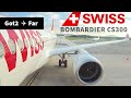 Flying the true Bombardier CS300! (Swiss Business Class ✈ Ljubljana - Zürich)