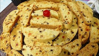 البسكوتي الإيطالي  بالطريقة الاصلية   مقرمش وطعمه رهيييييب Biscotti Cookies