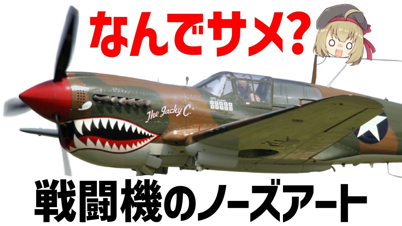 兵器解説】なんで戦闘機にサメを描くの？サメの歴史を辿る。ノーズ