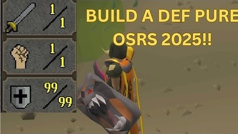 How To Build A Defence Pure On OSRS 2025!!