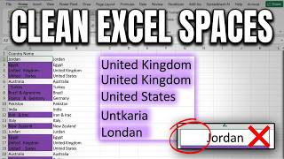 How to Find and Remove Extra Spaces in Excel | Highlight Cells with Leading or Trailing Spaces