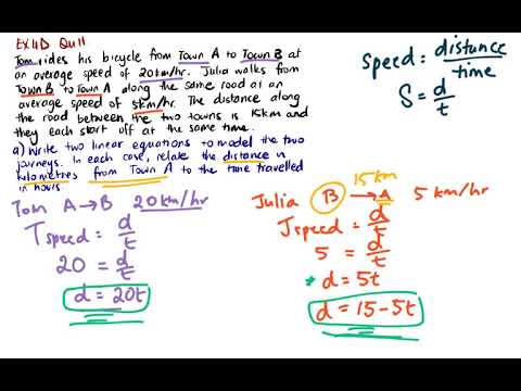 Year 12 Math - Simultaneous Equations Example - YouTube