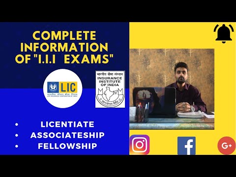 Complete Information of III exams (Licentiate,Associate,Fellowship)
