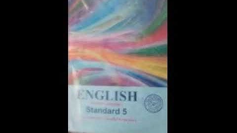 Std-5, English, Little Steps, One, Two, Three, Activity-1