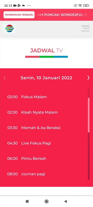 Download lagu Jadwal Acara Indosiar, Senin 10 Januari 2022 #shorts