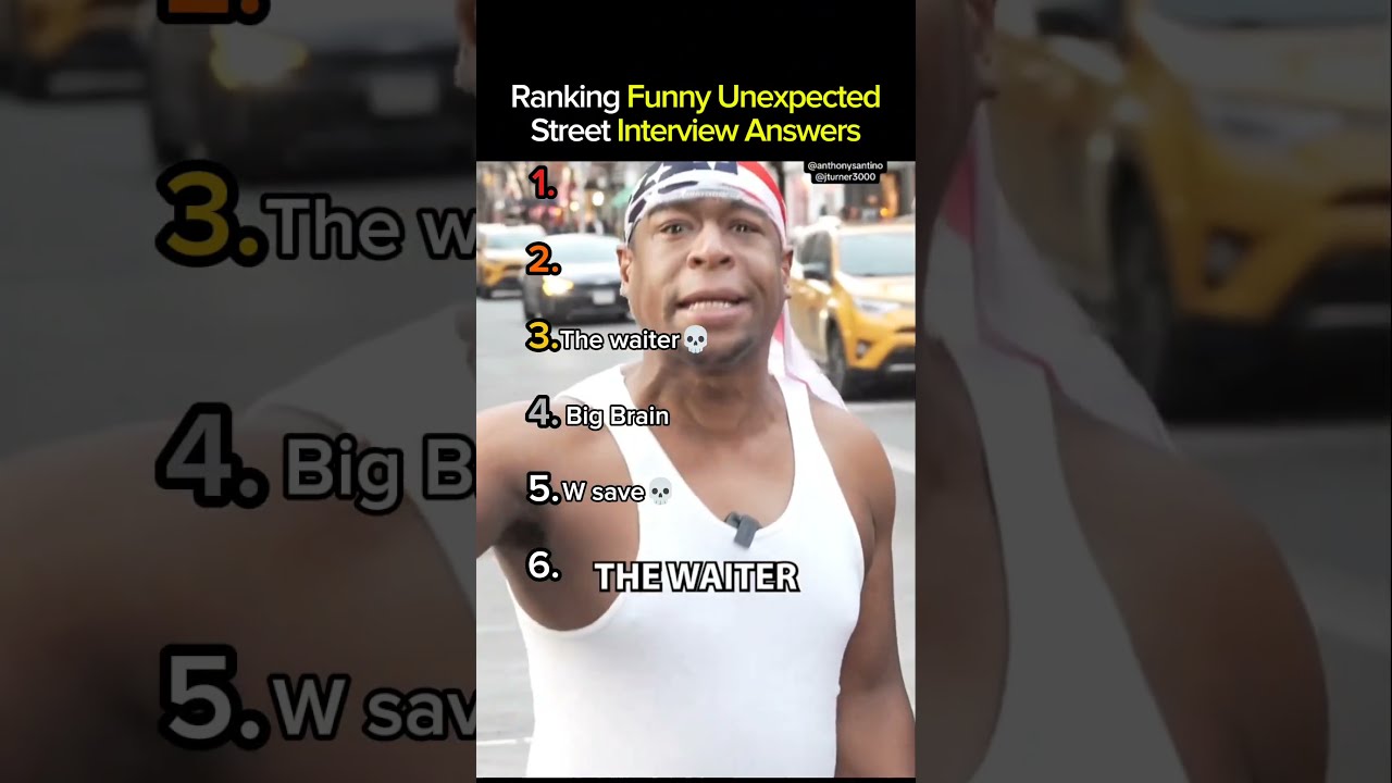 Ranking Most Unexpected Funny Street Interview Answers