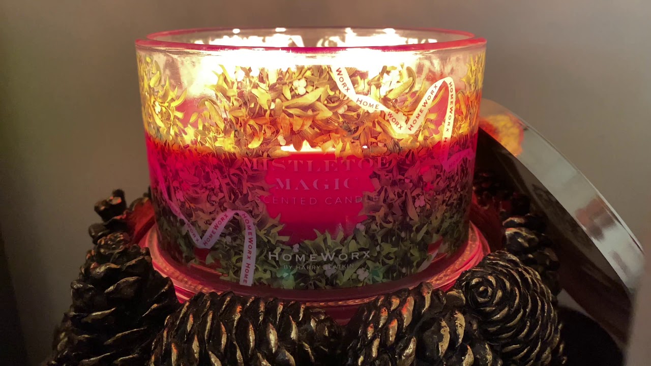 Homeworx Misteltoe Magic Candle Review YouTube