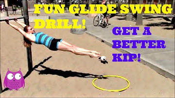 Fun Glide Swing Drill With Coach Meggin! Gymnastics Glide Kip Help