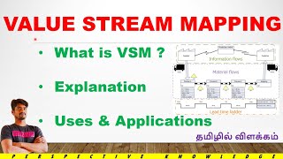 what is value stream mapping in Tamil | VSM | value stream mapping | Lean manufacturing in Tamil #qc