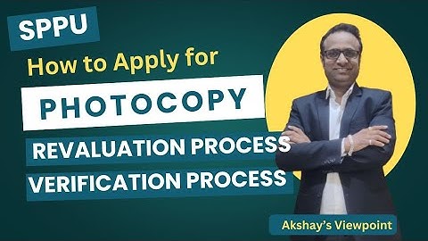 Photocopy Verification and Revaluation Process How to Apply for Exam Photocopy @akshaysviewpoint