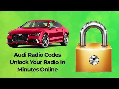 Audi Concert Radio Codes Unlock Your Stereo Online