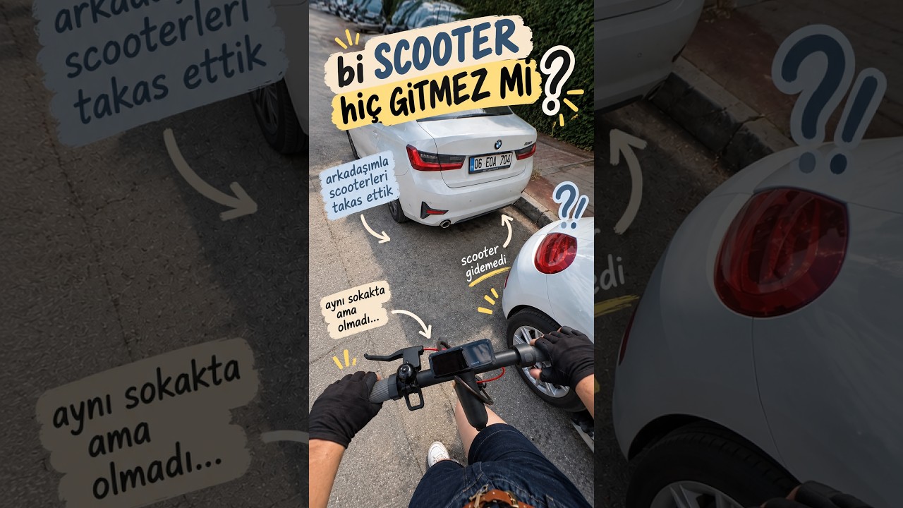hiç gitmeyen scooter #scootervlog