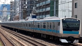 最後なんか有りw【S132編成TK出場】回8290G  E233系1000番台ｻｲ132編成　御徒町通過