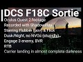 DCS F18C   Sortie with Oculus Quest 2