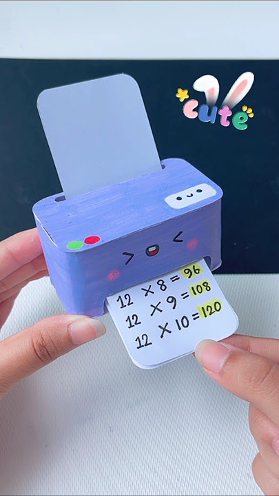 DIY Cute printer machine 🖨️ #shorts #tonniartandcraft #craft #love #art