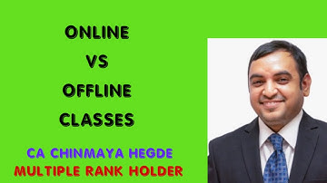 CA FINAL SFM | Online Vs Offline classes | CA CHINMAYA HEGDE