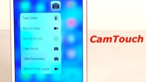 Cydia Tweak: CamTouch - New camera 3D-Touch shortcuts