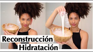 Mascarilla casera 2 en 1 para cabello reseco y débil | RECONSTRUCCIÓN E HIDRATACIÓN