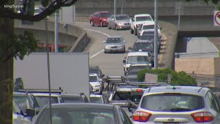 Traffic worsens around West Seattle Bridge closure as coronavirus restrictions ease