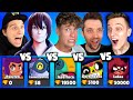 PALUTEN vs GERMANLETSPLAY vs LASERLUCA vs DOCTORBENX vs LUKAS in BRAWL STARS! 😱