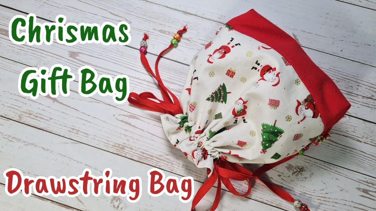 EP 20 Gift Bag Idea | DIY | Christmas Gift | Drawstring Bag Tutorial ...