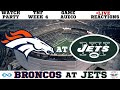 TNF NFL WEEK 4 Denver Broncos vs New York Jets Game Audio/Reactions/Scoreboard