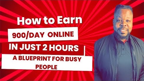 “Earn $900/Day Online in Just 2 Hours! The Perfect Blueprint for Busy People”